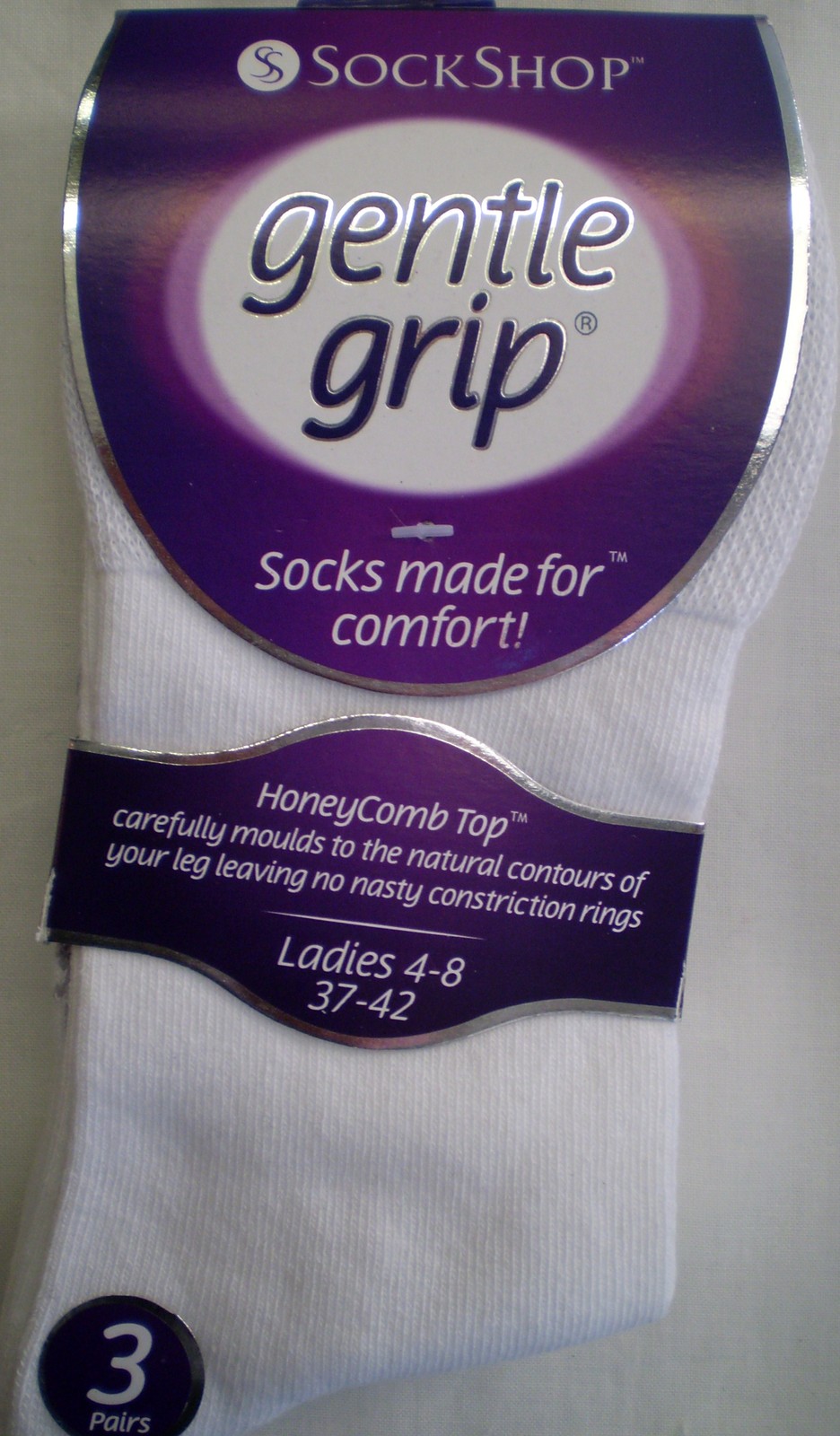 3 PAIRS LADIES OR MENS LOOSE TOP COTTON SOCKS FOR SWOLLEN ANKLES