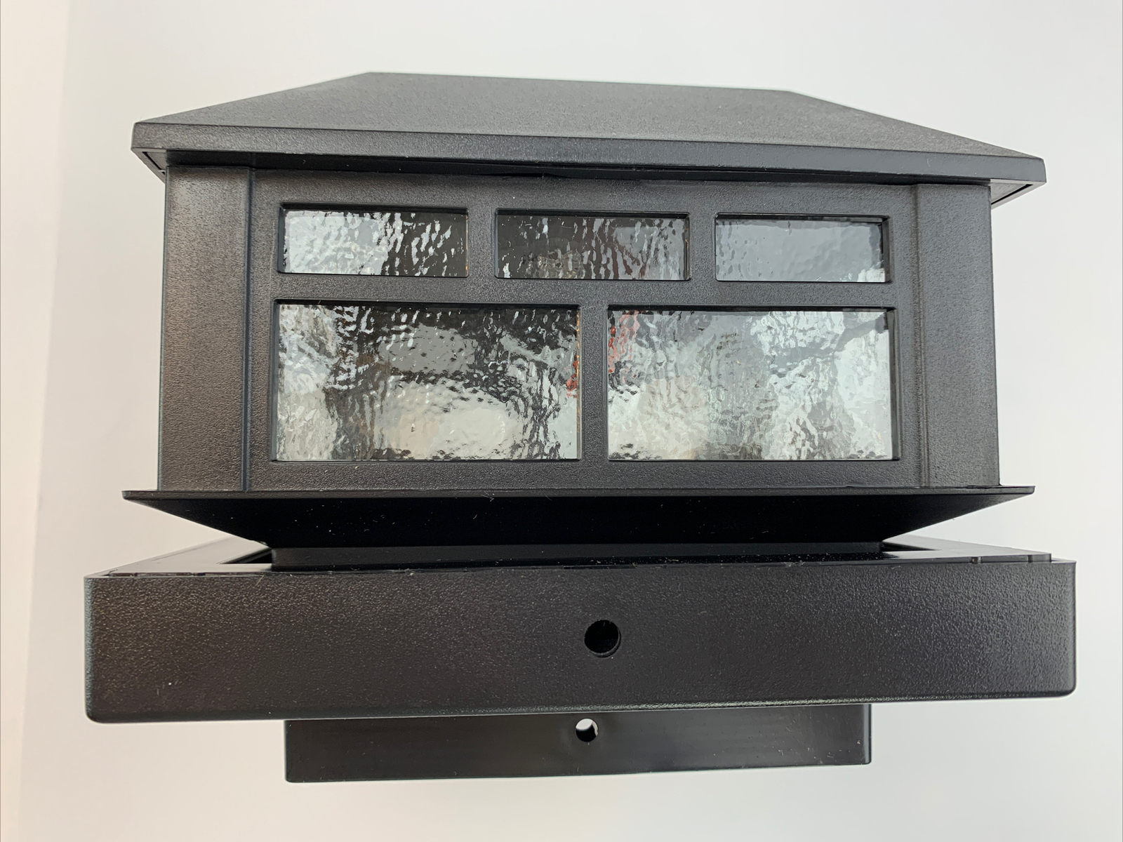 Buy 2 PACK 4 in. x 4 in. Black SolarPowered Post Cap Light for Deck