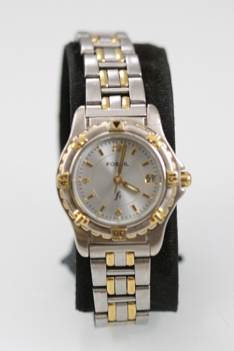 激レア☆FOSSIL f2 シークレットウォッチ　ジュエリーウォッチ Fossil F2 ES-1170 All Stainless Steel Quartz Women's Watch