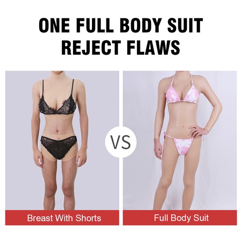 Silikon Bodysuit Transgender realistische Brustformen männlich zu weiblich Ganzkörper - Bild 7 von 14
