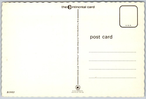 Postcard Wyoming Hells Half Acre WY Poem Anonymous - Picture 2 of 2