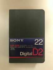 2 NEW Sony D2S-22M DIGITAL D2 VIDEO CASSETTE METAL TAPE, 600FT, FREE SHIP
