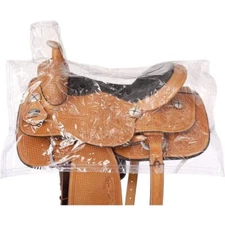 Tough 1 Western Saddle Cover Clear Vinyl Elastic Straps NEW