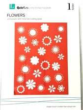 Flowers Background QuicKutz Embossing Folder by Lifestyle Crafts EF-A2-007 NEW!