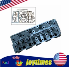 Complete Cylinder Head With Valve+Full Gasket Kit For Kubota V1505 V1505T Engine
