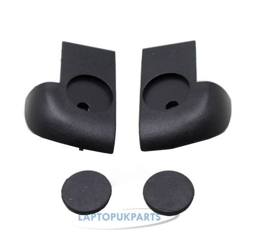 HP 15-R150NM 15.6" Bottom Base Hinge Screw Covers Left & Right + Rubbers - Afbeelding 2 van 4