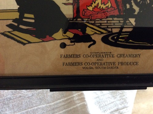 Termómetro Farmers Coop Creamery 1939 - Calendario Silhouette Volga Dakota del Sur - Imagen 3 de 6