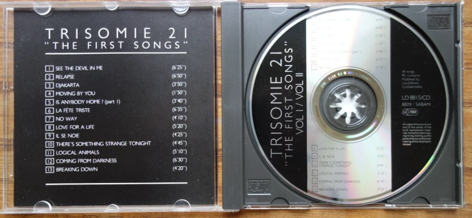 Trisomie 21 – The First Songs CD LD Records – LD 8815/CD MINT/ MINT- T21 - Bild 2 von 4