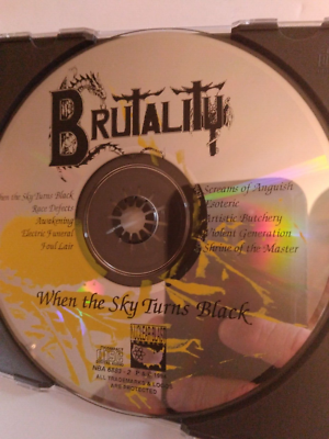 BRUTALITY WHEN THE SKY TURNS BLACK CD | eBay
