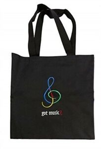 Gift House Music G-Clef Tote Bag Black 12X14 Gift House Music G-Clef Tote Bag Black 12X14