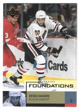 2002-03 Upper Deck Foundations NHL Hockey Denis Savard #14 NRMT