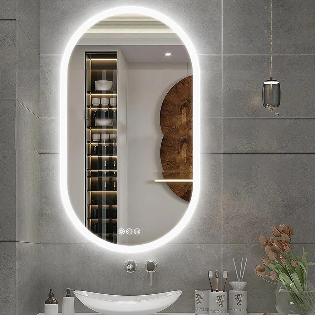 Led mirror sale glass