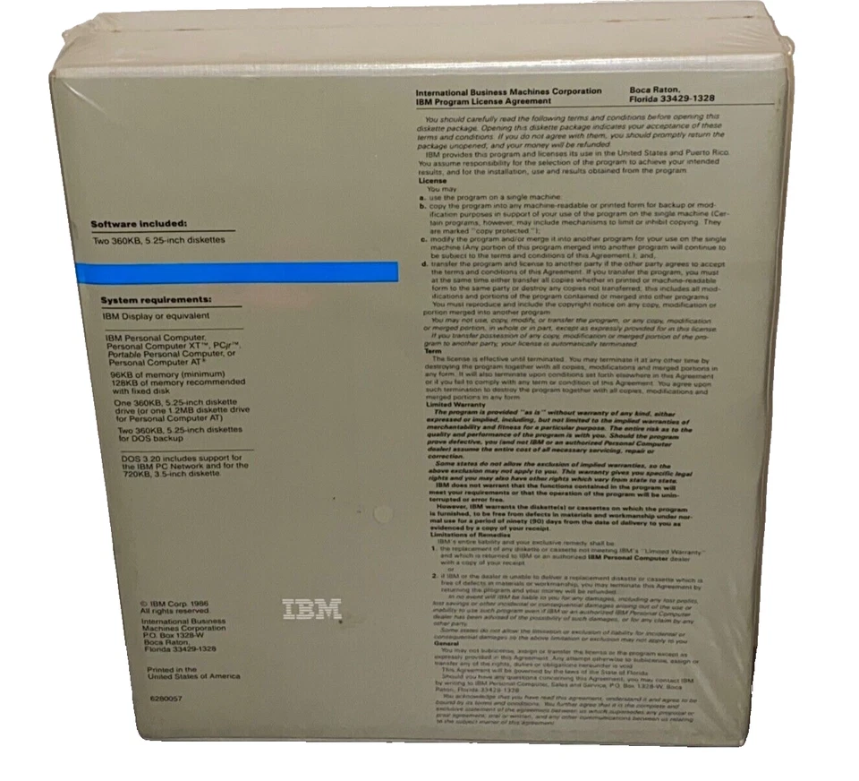 NEW Sealed IBM Disk Operating System Version 3.20 with 5.25 diskettes - Image 2 of 4