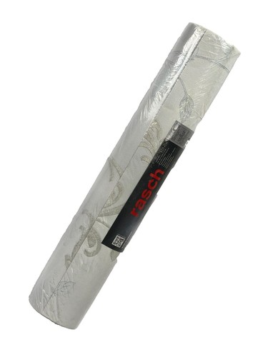 Papier Peint Baroque Anthracite Et Argenté Pour Chambre Tapisserie