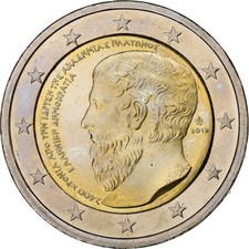 [#1163036] Grecia, 2 Euro, Platon, 2013, Athens, SPL, Bi-metallico, KM:New