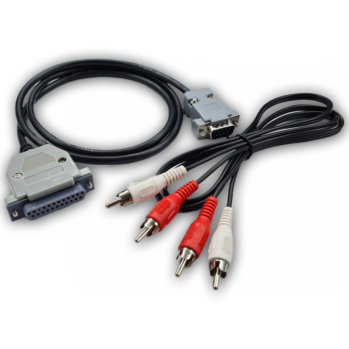 Commodore Amiga 1084S RGB Monitor Cable - 9 Pin Male D Sub to 23 Pin Female