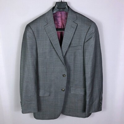 Hart Schaffner Marx Gray Square Suit JACKET ONLY $535