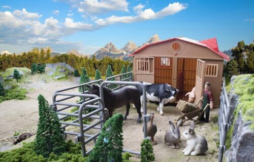 Kinder Corral Zaun Weide Panel Tore Pferd Bauernhof Spielen Spielzeug Geschenk - Bild 15 von 16
