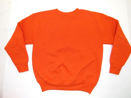 HANES YOUTH Eco Smart Cotton Comfort Sweatshirt P364 Orange or Purple - Picture 3 of 9