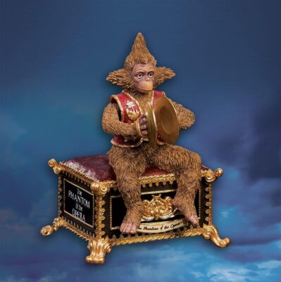 Phantom Of The Opera Monkey Cymbal Figurine Gold Music Box