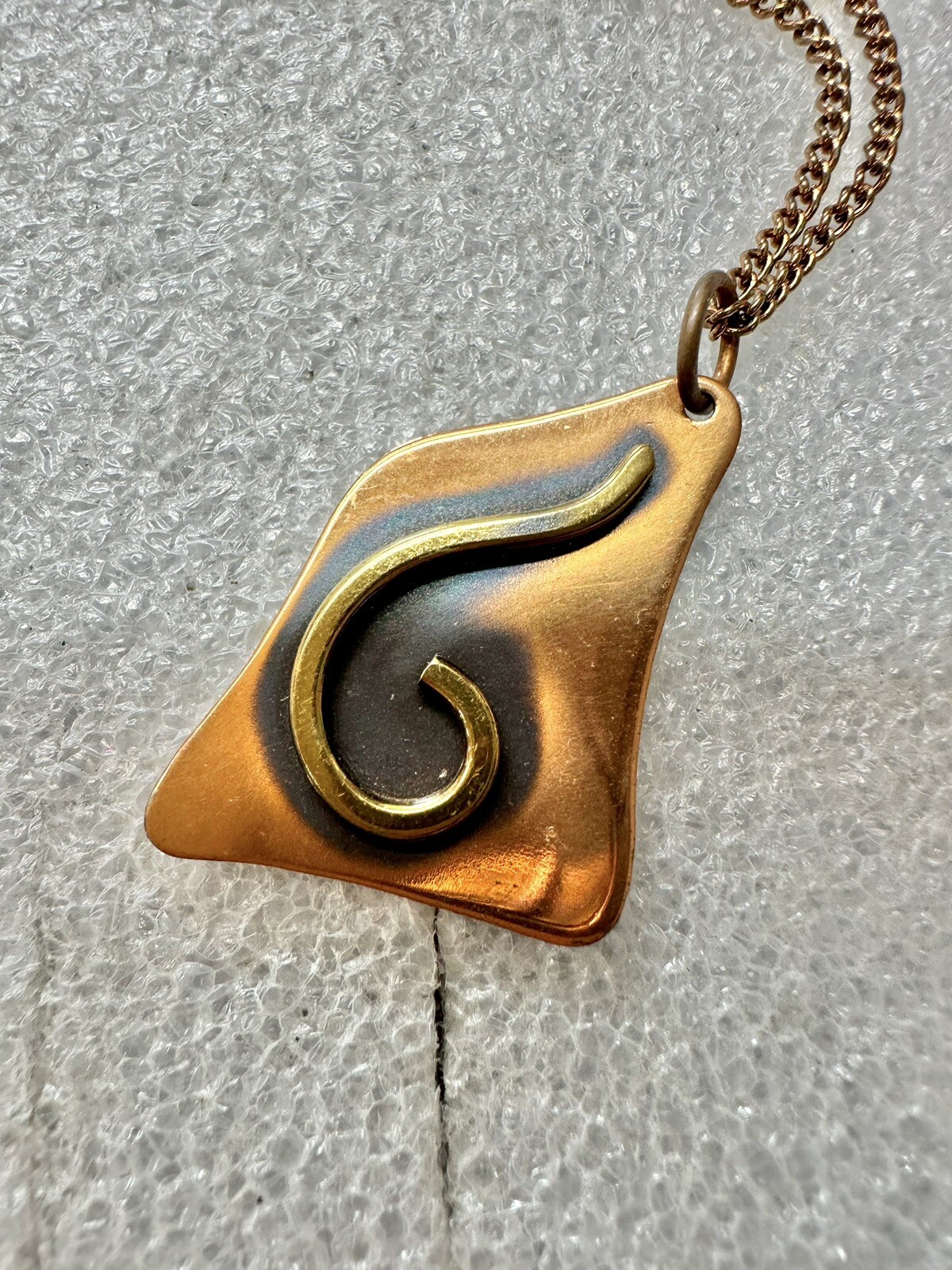 Solid Genuine Copper Abstract Modernist Design Pe… - image 2