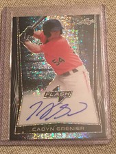CADYN GRENIER 2018 Leaf Flash AUTOGRAPH CARD #46/50 BALTIMORE ORIOLES