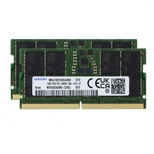 Samsung 2x16GB PC5-38400 DDR5 4800 MHz SODIMM Laptop Memory RAM M425R2GA3BB0-CQK