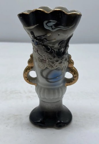 Dragonware Hand Painted Miniature Porcelain Vase Japan d1