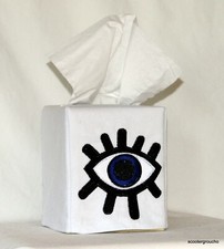 Custom Evil Eye Tissue Box Cover-- Free ship