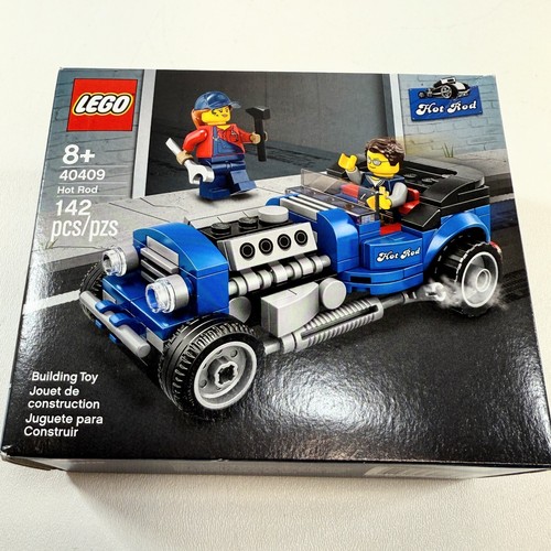 New LEGO 40409 Hot Rod Car with 2 LEGO People Building Set 142 pcs - Afbeelding 1 van 5