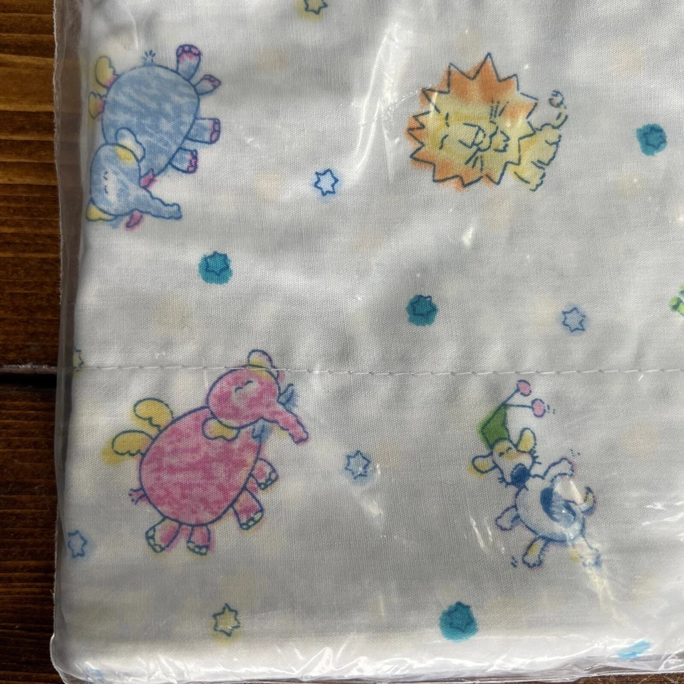 VTG Carter’s Curtain Valance Jungle Elephants Lions Giraffes 21.25”x90” NOS - Image 4 of 4