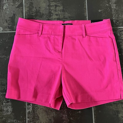 NWT The Limited Tailored Perfect Fit Temper Pink Shorts Size 10 MSRP $50