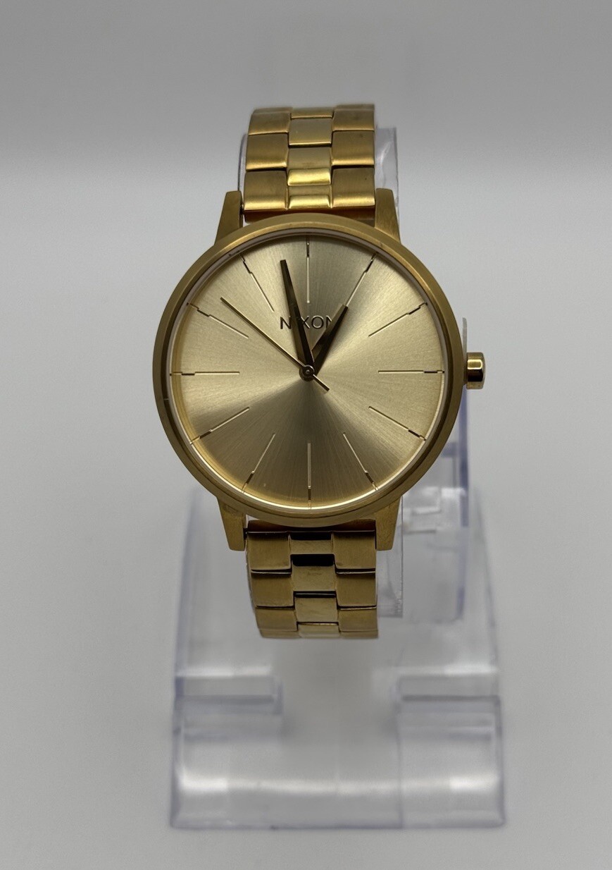NIXON Movin' Out The Kensington Women's Analog Quartz  Gold Tone Wrist Watch