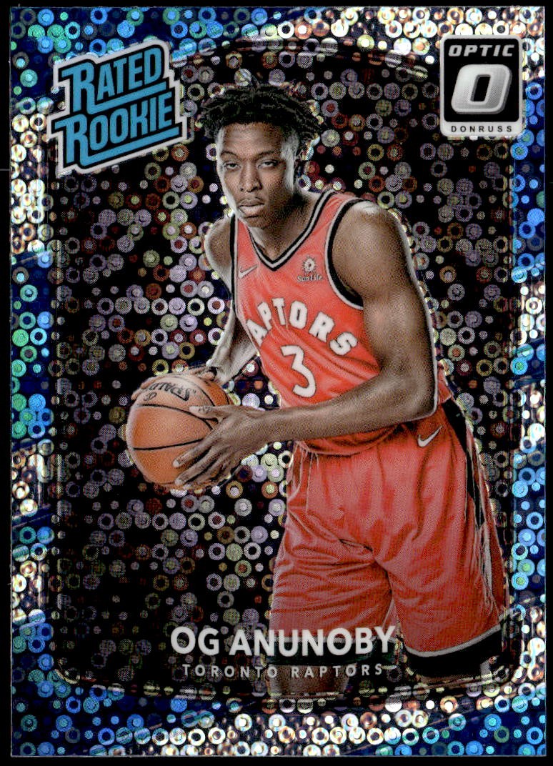 2017-18 Donruss Optic #178 OG Anunoby Fast Break Holo Rated Rookie E1