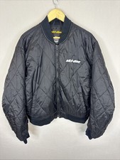 Ski-Doo Bombardier Quilted Bomber Liner Jacket Black Insulated Mens M