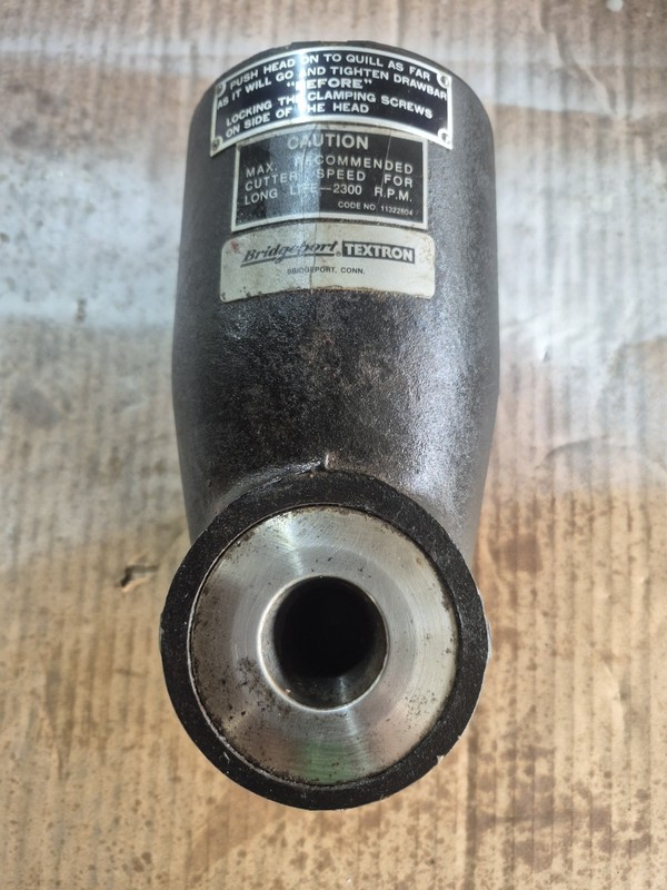 Bridgeport Textron Right Angle Milling Head Attachment - Smooth Gears - OEM