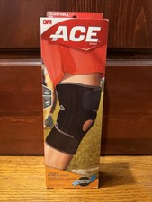 NEW ACE Adjustable Knee Support Brace, Lateral Stabilization, Black