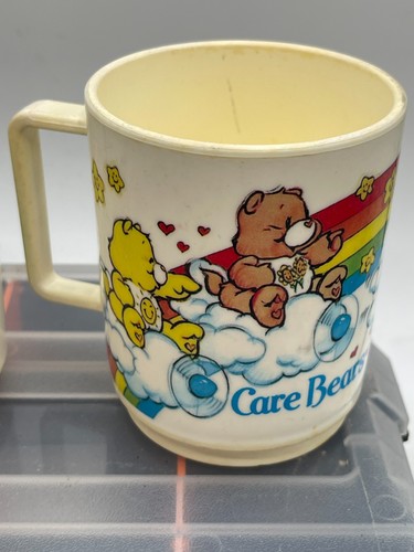 1980s Deka Plastic Kids Cup Glass Mug - Lot 7 – Care Bears, Mickey, Popples - Picture 13 of 19