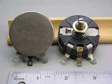 2 Vintage Mil-Spec Clarostat 58 Series 50k 3W Wirewound Potentiometers Linear