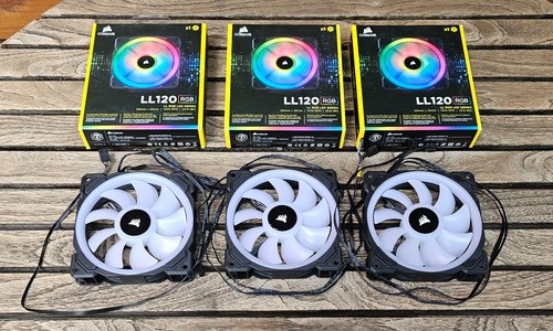 3x wentylator PWM Corsair LL120 RGB 120mm, kompatybilny z iCUE