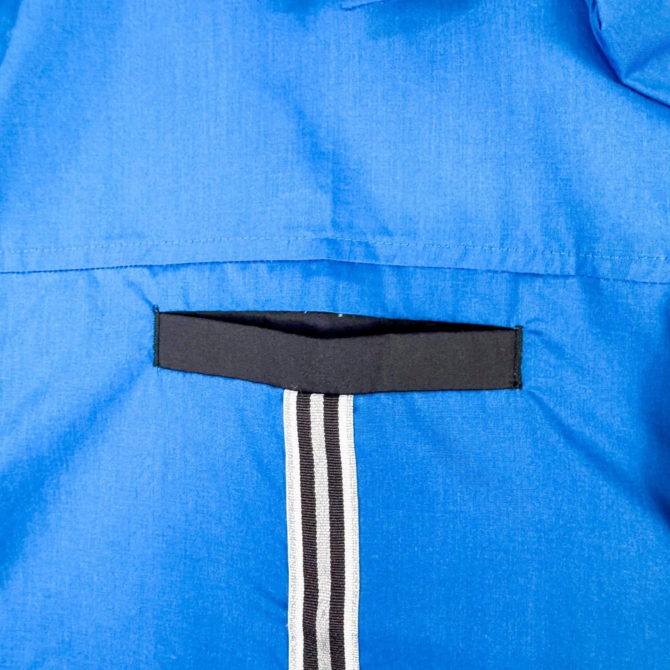 Camisa masculina retrô de boliche Hilton 2XL azul preta botão de acampamento de boliche frontal casual - Imagem 4 de 4