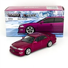 Tarmac Works 1:64 VERTEX Mark II JZX100 Red Metallic Diecast Model Car