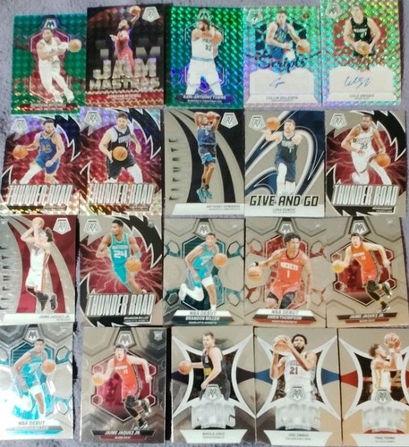 2023-24 Panini Mosaic Lot /299 Seismic Jam Masters Scripts Auto Prizm Rookie - Picture 1 of 11