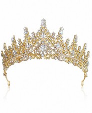 Bridal Crown Alloy Rhinestone Princess Birthday Crown Headpiece Evening Dress Ac