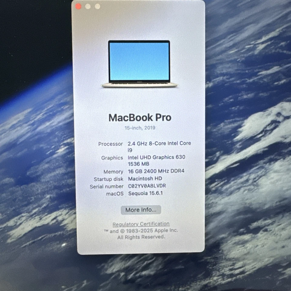 Apple MacBook Pro 15" 2019 · i9 · 16GB · 1TB, photo 2 of 5
