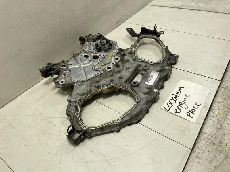 2010 尼桑 MURANO 3.5L 后发动机定时链盖适用于 11-17 问题原始设备制造商 + — 第 3/4 张图片