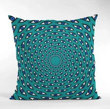 Boho Tribal Throw Pillow Cover Ethnic Eye Design Bohemian Home Decor 16x16