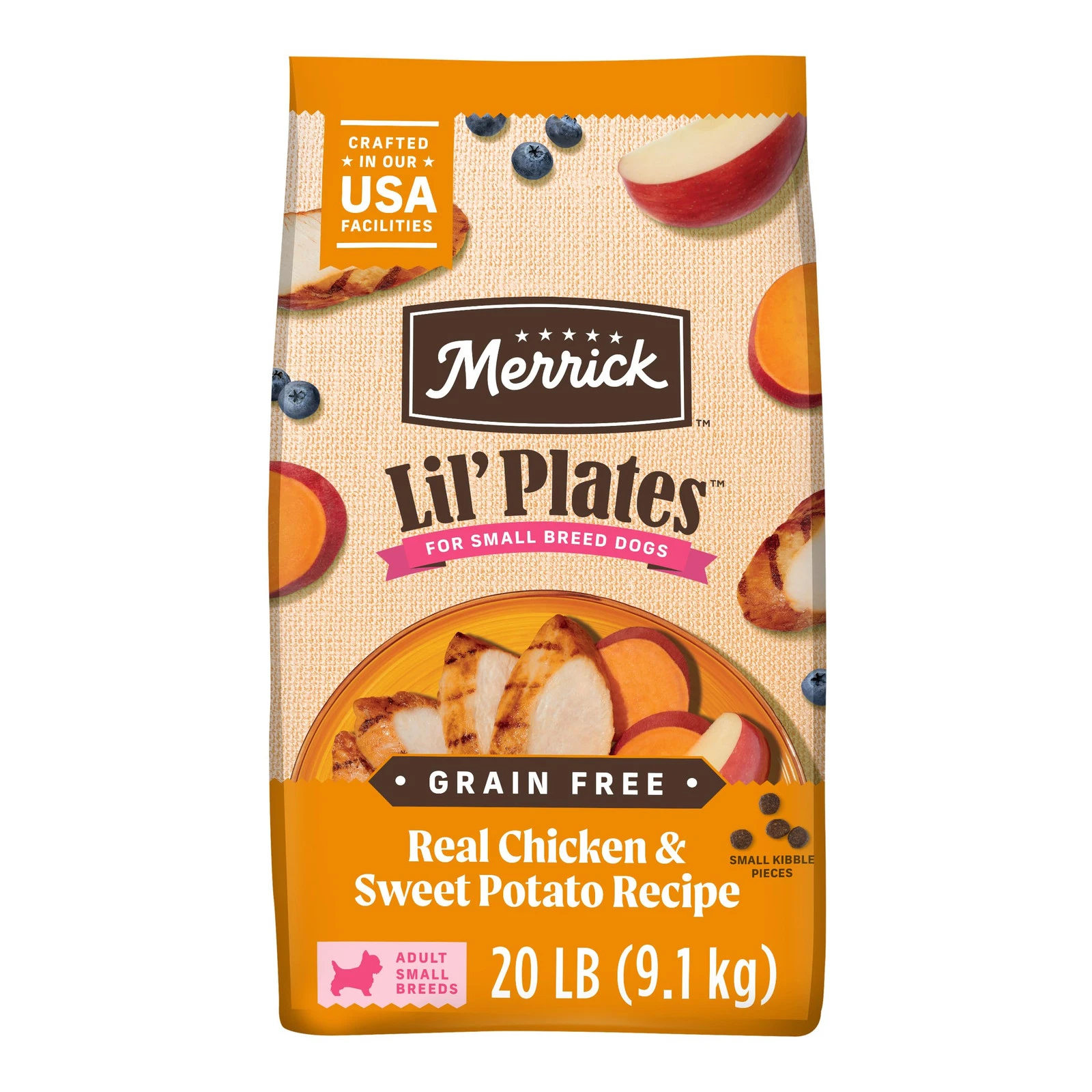 Merrick Lil Plates Grain Free Chicken Sweet Potato Dry Dog Food 20 lb