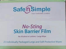 SAFE N SIMPLE No Sting Skin Barrier Film (SNS-00807)  (WIPES)