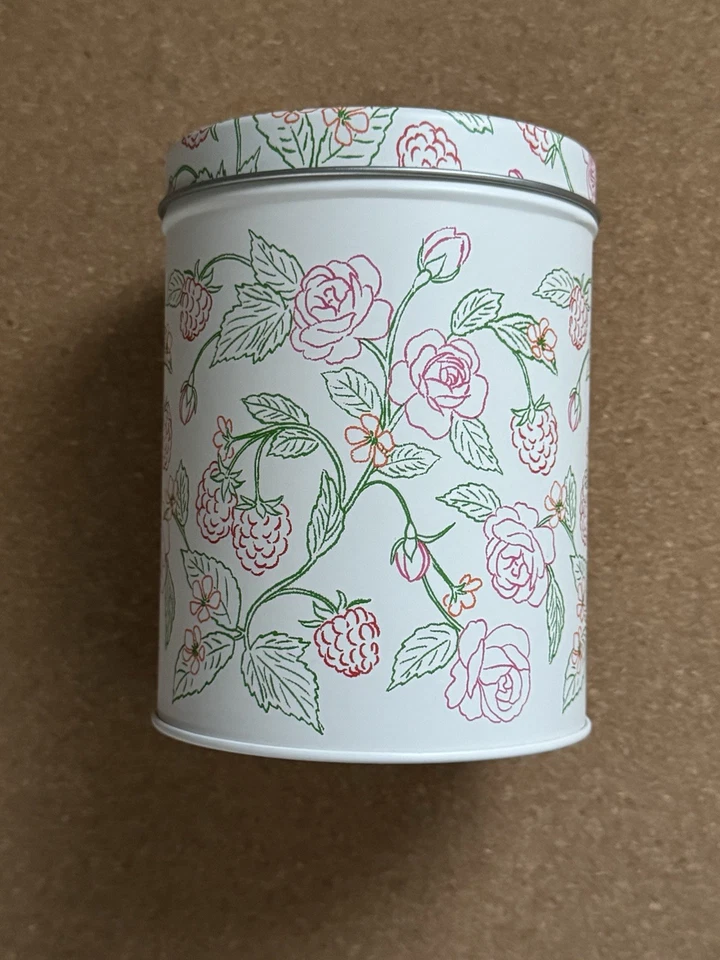 ~kate spade x target empty decorative tin canister with label removed -pink rose - Image 2 of 3